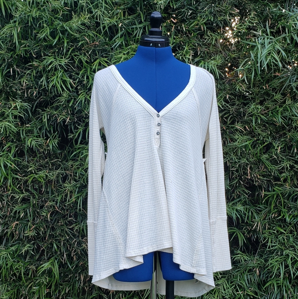 Free People White Knit Sweater
